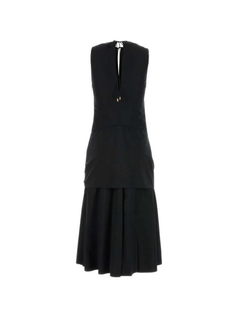 LOEWE tie-neck midi dress - Black - zdjęcie produktu nr 2