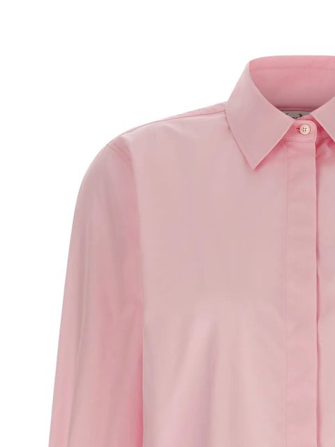 Max Mara Maroso long-sleeve logo-appliqué shirt - Pink