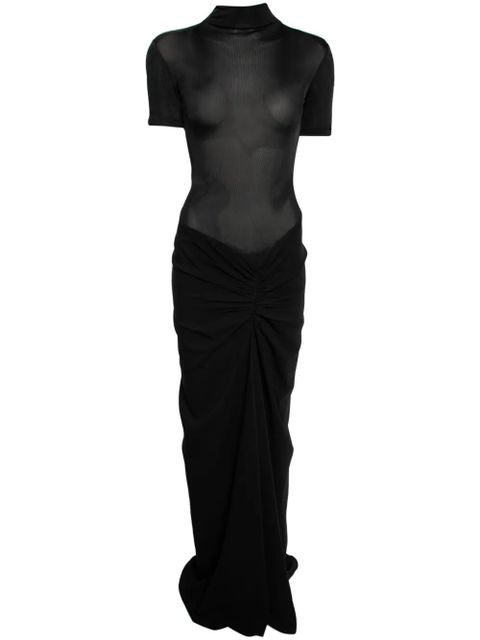 Christopher Esber ruched gown - Black - zdjęcie produktu nr 1