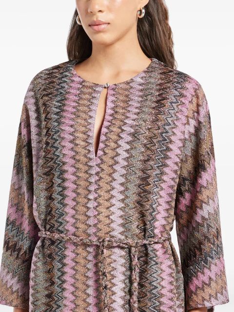 Missoni Zig-zag all-over pattern dress - Pink - zdjęcie produktu nr 2