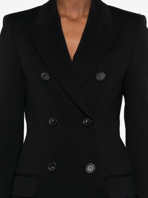 Sportmax double-breasted fitted jacket - Black