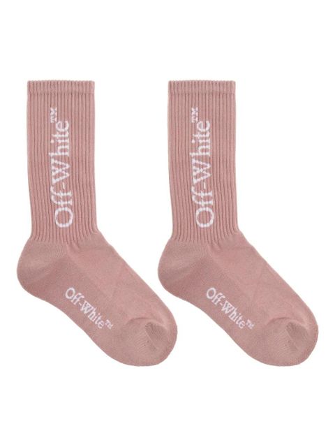 Off-White logo-embellishment socks - Pink - zdjęcie produktu nr 1