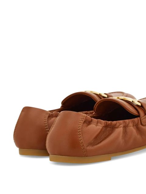 Ferragamo Gancini loafers - Brown