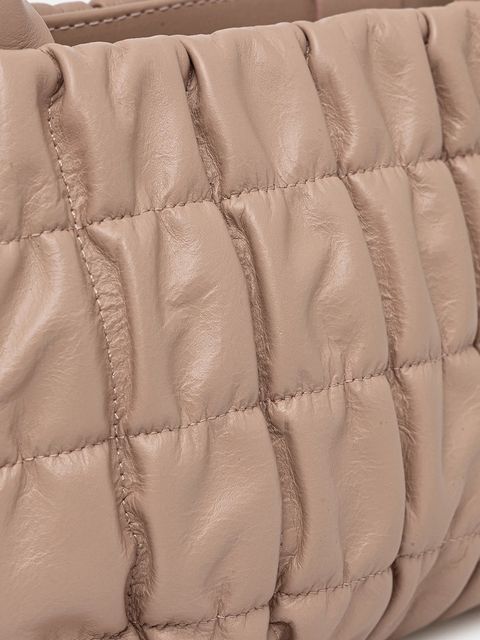 Answear.LAB torebka skórzana kolor różowy