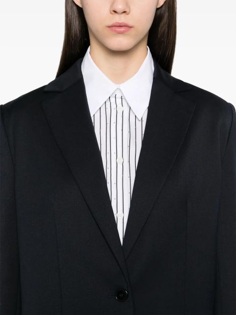 Maje belted blazer - Blue