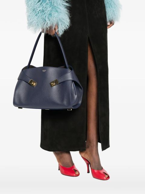 Ferragamo medium Hug buckle leather shoulder bag - Blue - zdjęcie produktu nr 2