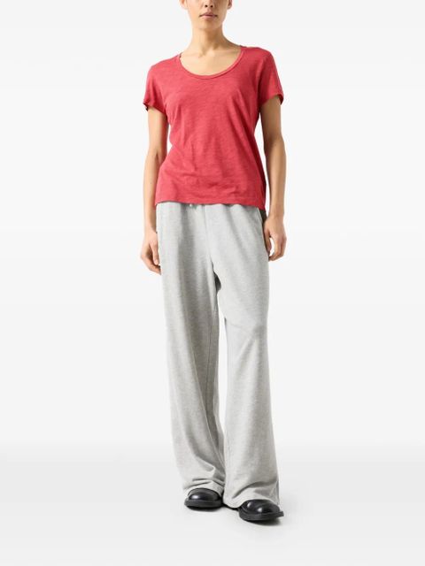 American Vintage short-sleeve V-neck T-shirt - Red - zdjęcie produktu nr 2