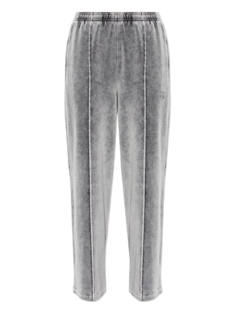 Alexander Wang velvet wide-leg sweatpants - Grey - zdjęcie produktu nr 1