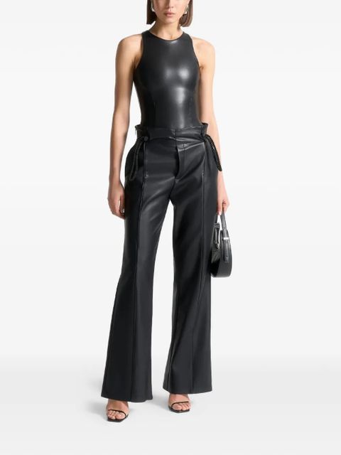 Manière De Voir racer neck bodysuit - Black