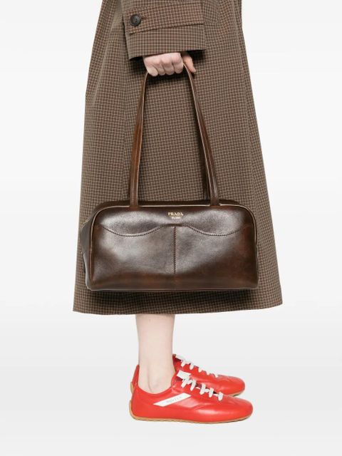 Prada leather shoulder bag - Brown - zdjęcie produktu nr 2