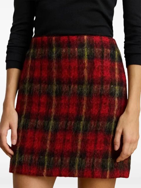 Lauren Ralph Lauren tartan mini skirt - Red
