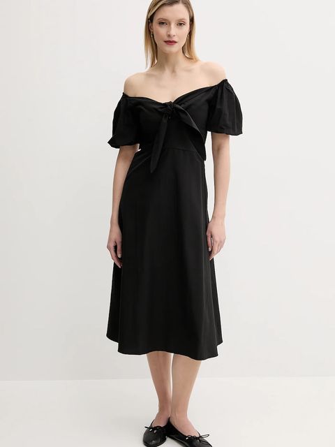 Answear.LAB sukienka kolor czarny mini prosta - zdjęcie produktu nr 1