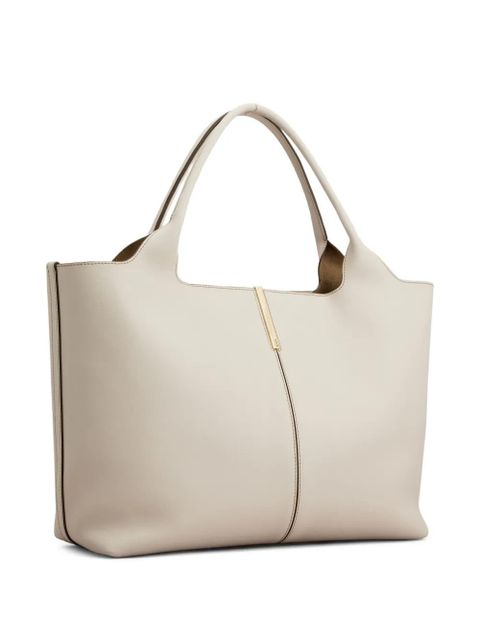 Tod's medium-small leather tote bag - Neutrals - zdjęcie produktu nr 2