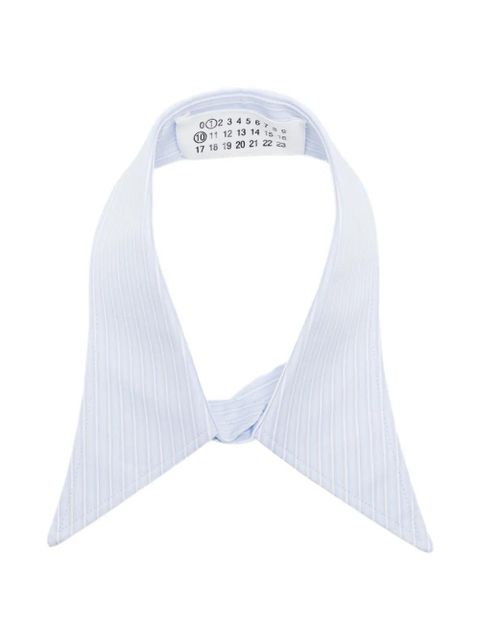 Maison Margiela Striped collar tie - Blue - zdjęcie produktu nr 1