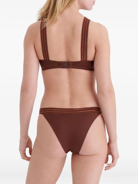ERES Rayonnant striped bikini bottoms - Brown