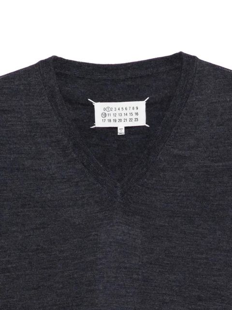 Maison Margiela V-neck sweater - Blue