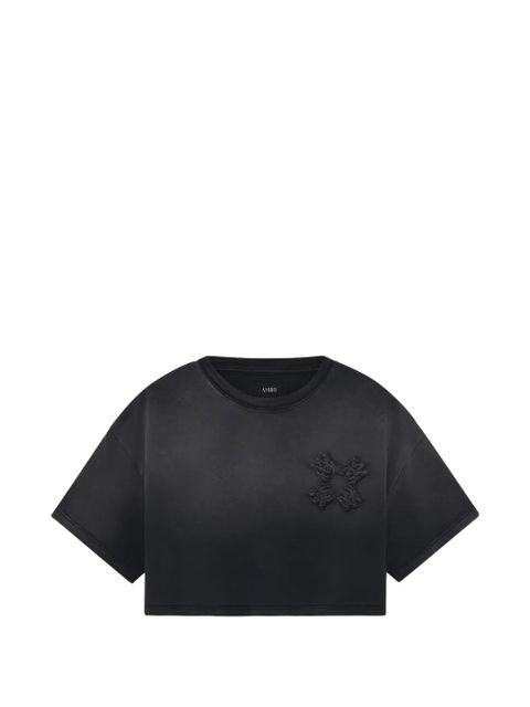 AMIRI quad cropped T-shirt - Black - zdjęcie produktu nr 1
