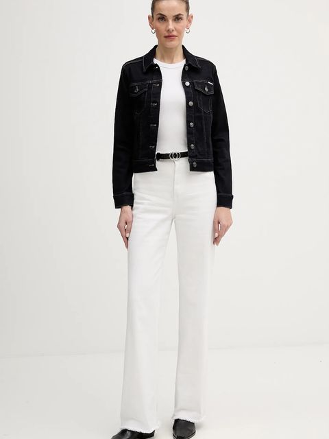 Dkny kurtka jeansowa kolor granatowy przejściowa DJ4J6006 - zdjęcie produktu nr 2