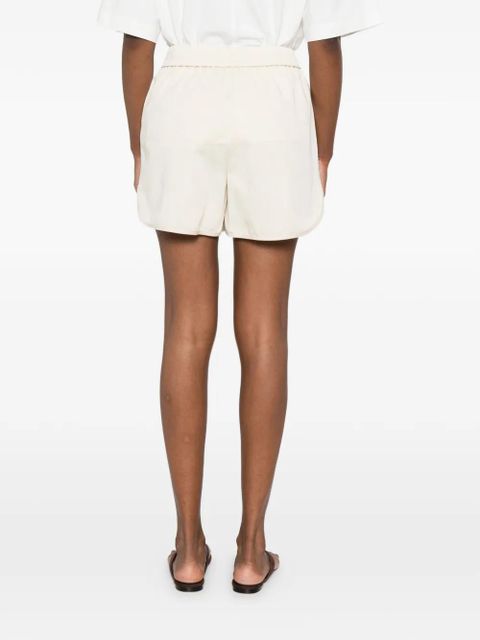Eleh logo-embroidered shorts - Neutrals
