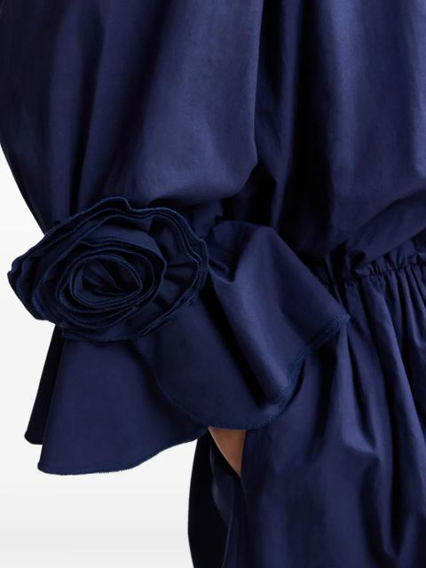 Essentiel Antwerp rosette-embellished mini dress - Blue