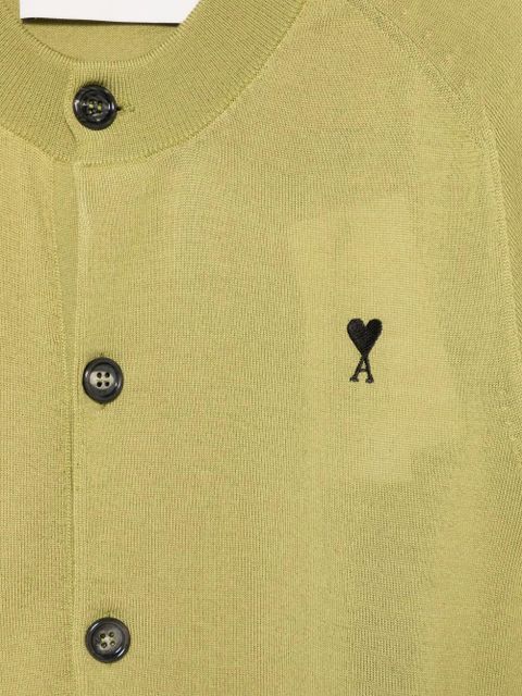 AMI Paris button short-sleeve cardigan - Green