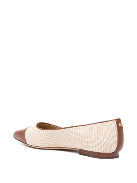 Lauren Ralph Lauren Londyn cap-toe ballet flats - Neutrals