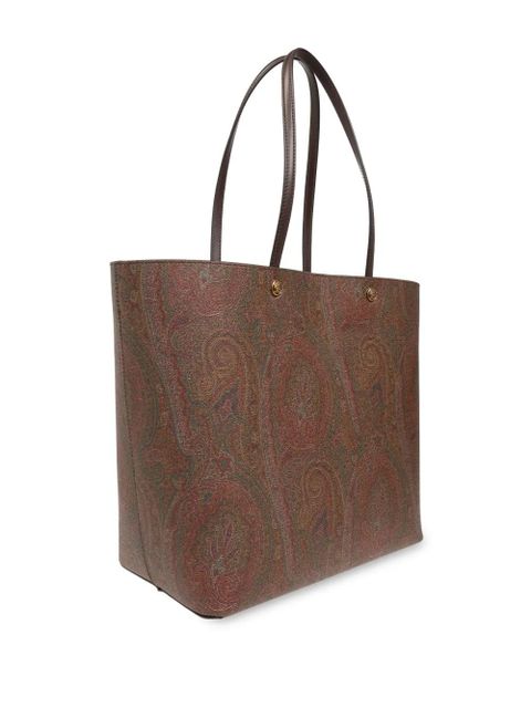ETRO paisley print tote bag - Brown
