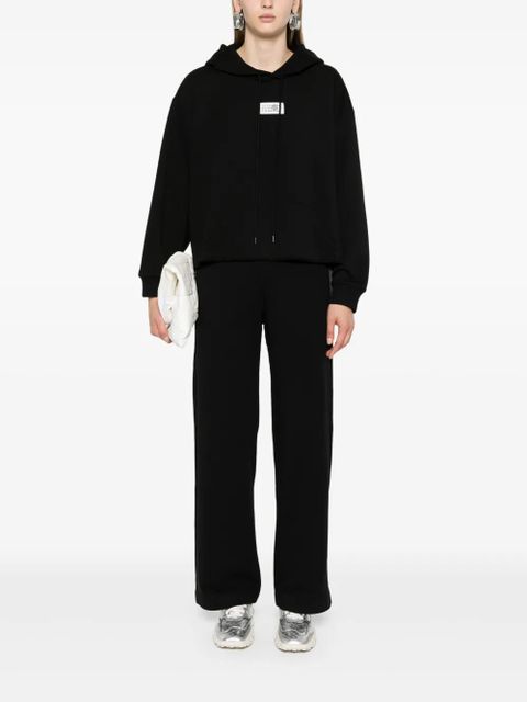 MM6 Maison Margiela numbers-patch hoodie - Black - zdjęcie produktu nr 2