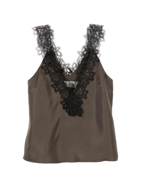 Róhe lace-embroidered vest - Brown - zdjęcie produktu nr 1