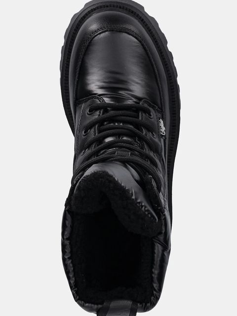 Buffalo workery Aspen Laceup Quilt damskie kolor czarny na platformie ocieplone 1622597-BLK