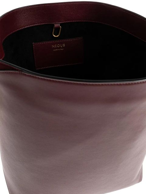 NEOUS leather suede thea tote bag - Red