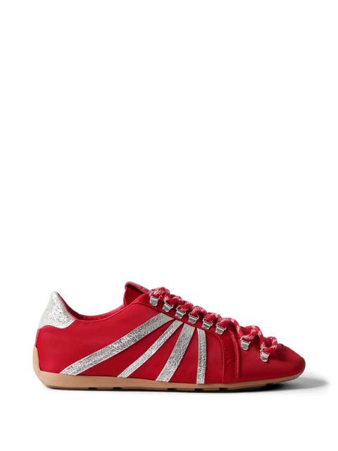 Claudie Pierlot Swing striped lace-up sneakers - Red - zdjęcie produktu nr 1