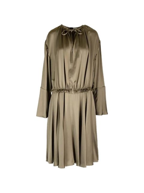 LOEWE ruffled-waist tunic dress - Green - zdjęcie produktu nr 1
