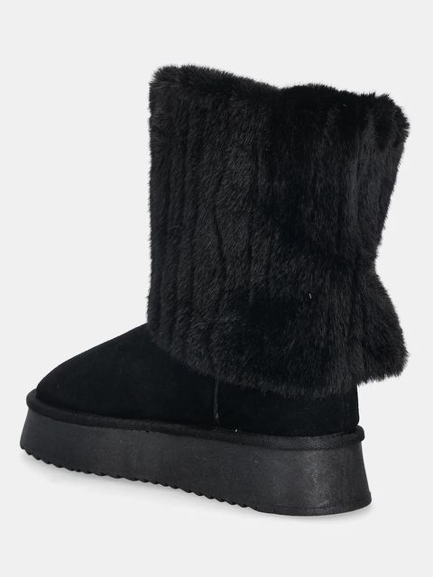 GOE śniegowce zamszowe kolor czarny SS2N4307 BLACK - zdjęcie produktu nr 2