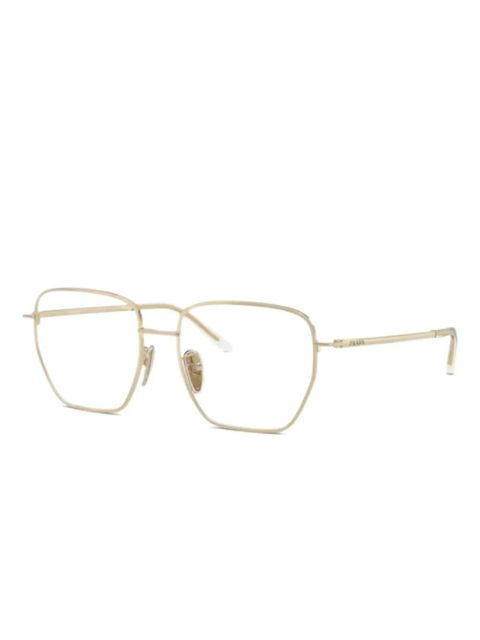 Prada Eyewear geometric optical glasses - Gold - zdjęcie produktu nr 1