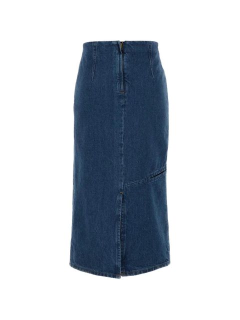 Jil Sander cut-out denim skirt - Blue - zdjęcie produktu nr 2