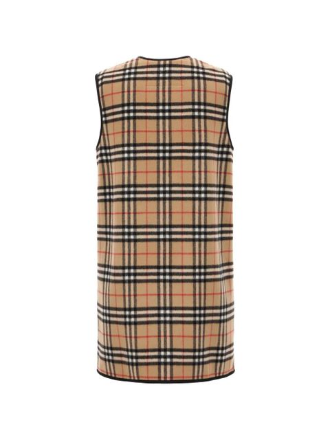 Burberry check button jacket - Neutrals - zdjęcie produktu nr 2
