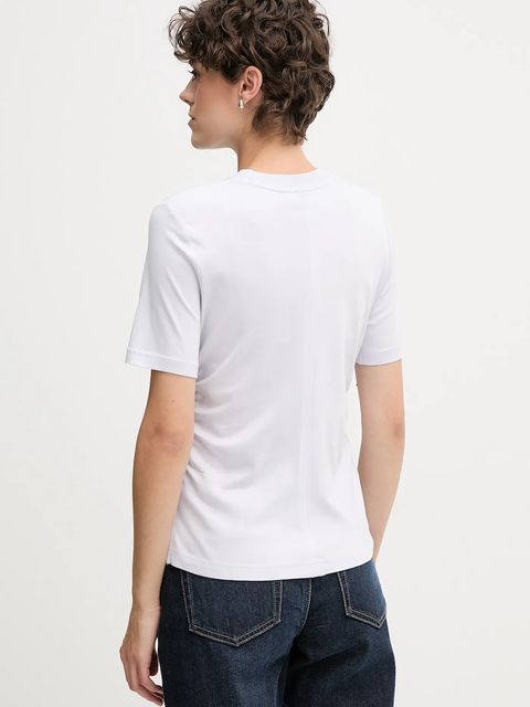 Calvin Klein Jeans t-shirt bawełniany damski kolor fioletowy LV047D211G - zdjęcie produktu nr 2