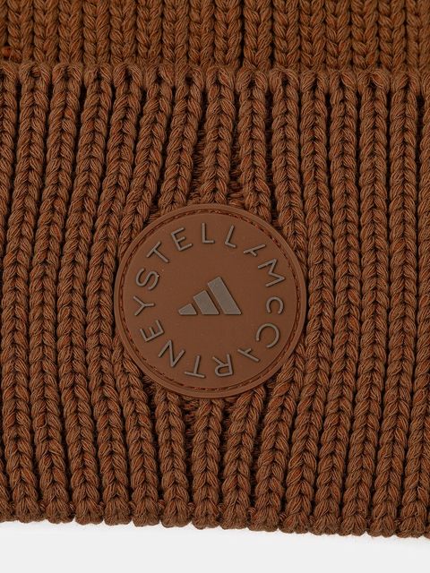 adidas by Stella McCartney czapka kolor brązowy JZ5527