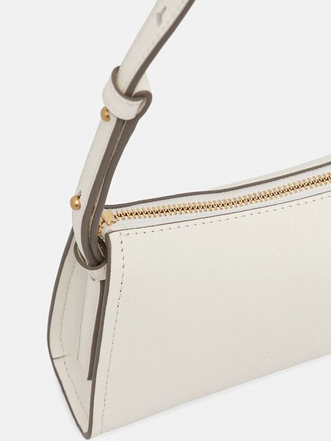 Dkny torebka skórzana kolor beżowy R433YG57