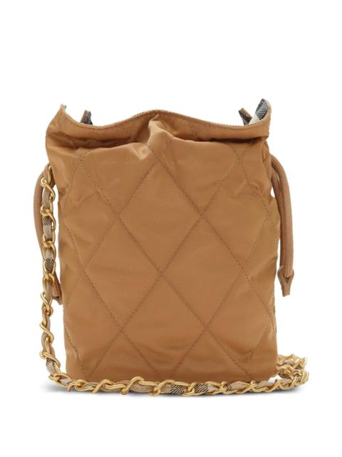Burberry Horseshoe mini bucket bag - Brown