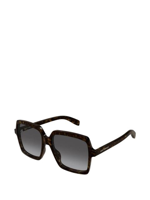 Saint Laurent Eyewear square-frame sunglasses - Brown - zdjęcie produktu nr 2