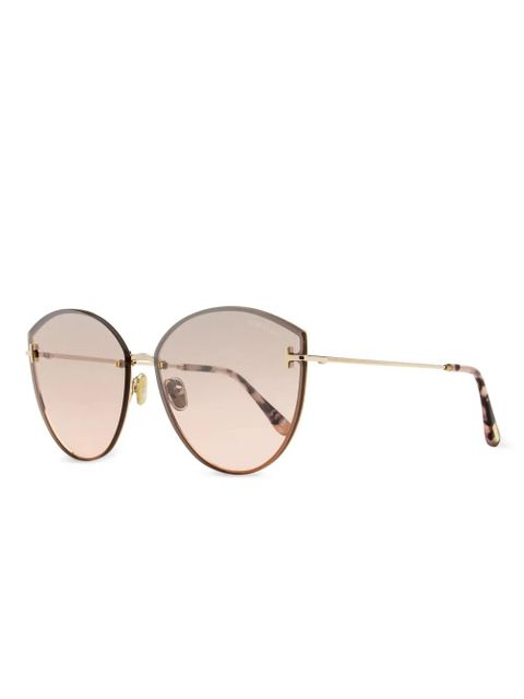 TOM FORD Eyewear Evangeline sunglasses - Gold - zdjęcie produktu nr 2