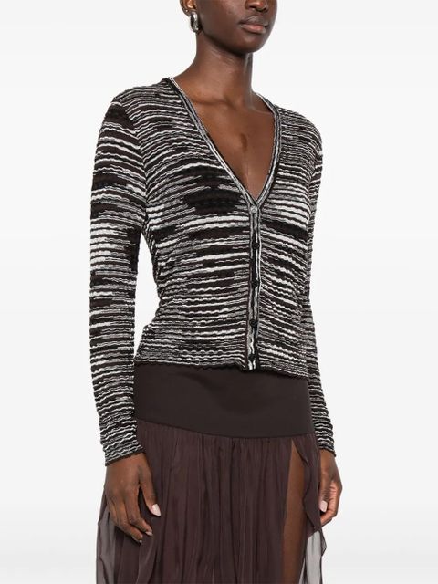 Missoni stripe-knit cardigan - Black