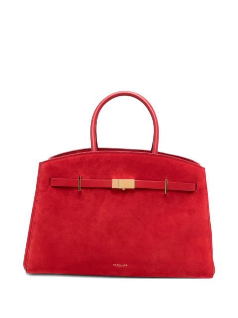 DeMellier midi Hudson suede tote bag - Red - zdjęcie produktu nr 1