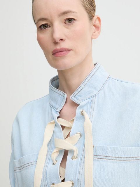 MUNTHE bluzka jeansowa FUXALIMA