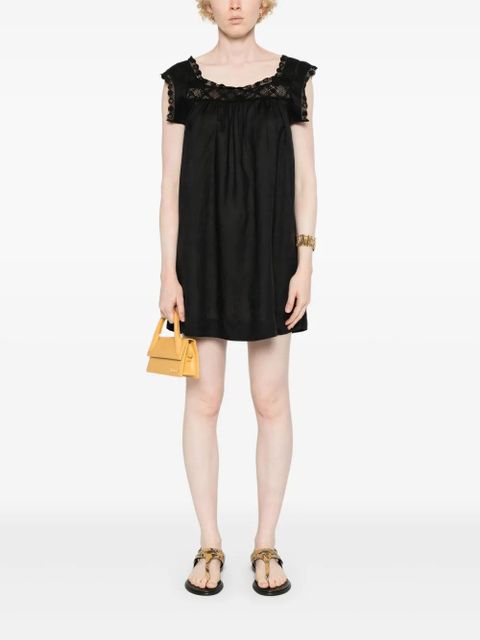 DÔEN Almadia lace-trim dress - Black - zdjęcie produktu nr 2