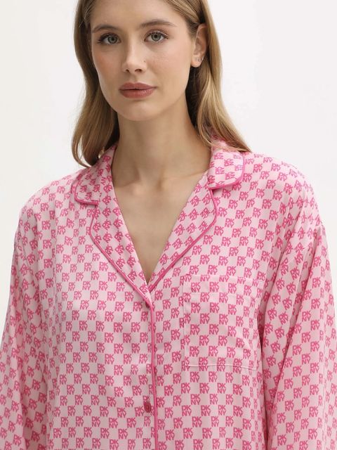 Dkny koszula nocna damska kolor różowy YI30061