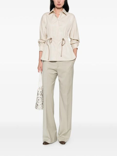 Max Mara drawstring-waist shirt - Neutrals - zdjęcie produktu nr 2