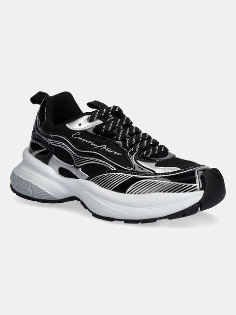 Emporio Armani sneakersy damskie kolor czarny EW003056 AF19766 MC372 - zdjęcie produktu nr 1